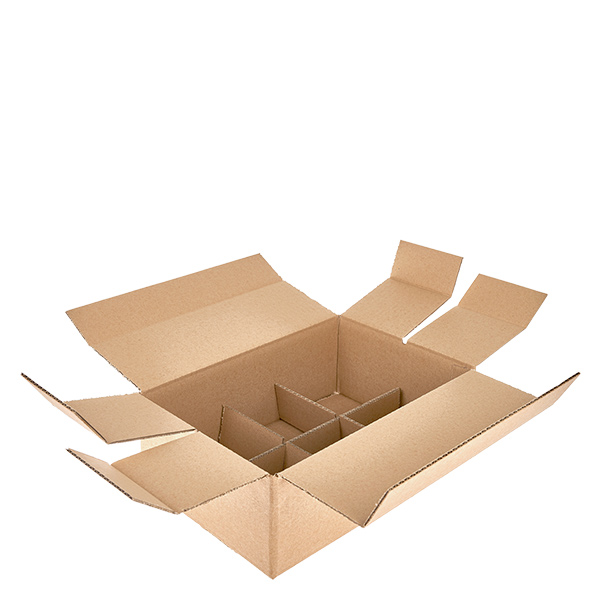 Scatole di vetro (25 pezzi) con 6 scomparti 277x188x95 mm Scatole di vetro (25 pezzi) con 6 scomparti 277x188x95 mm