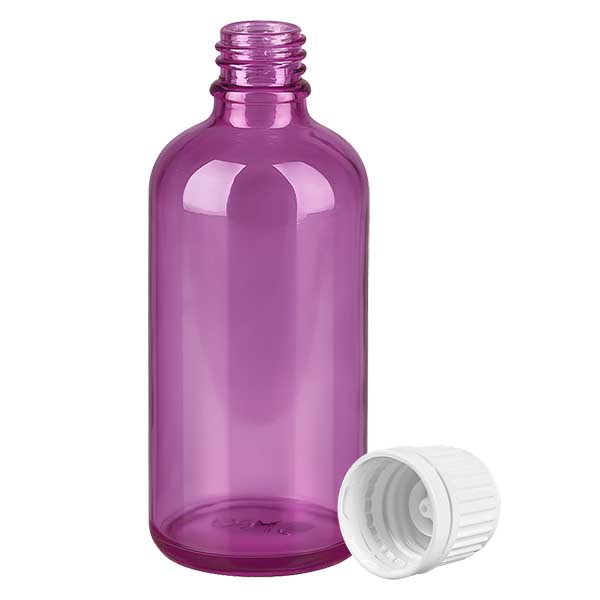Bottiglia da 100ml tappo a vite 11mm bianco Originalità tappo a vite PurpleLine UT18/100