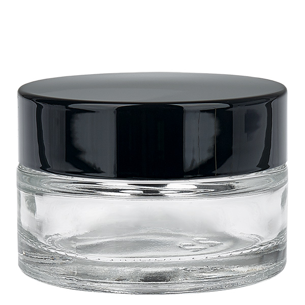 Barattolo di vetro trasparente da 20 ml con coperchio UNiTWIST Barattolo di vetro trasparente da 20 ml con coperchio UNiTWIST