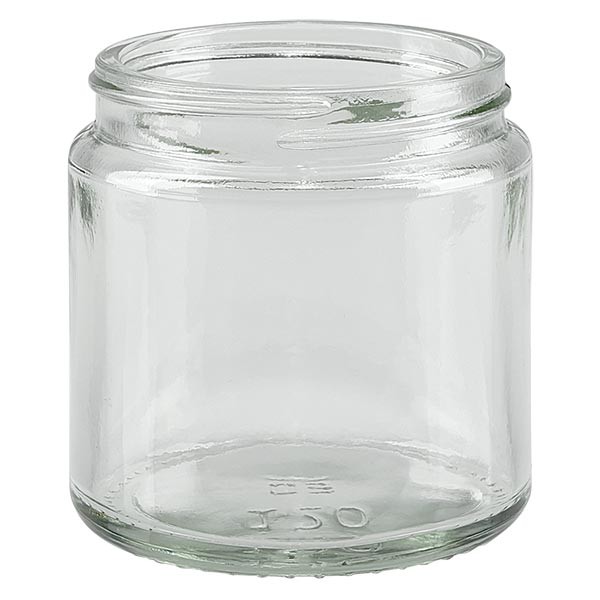 Vaso in vetro 120ml trasparente senza coperchio, filettatura 58mm/R3 ApoGlas Vaso in vetro 120ml trasparente senza coperchio, filettatura 58mm/R3 ApoGlas