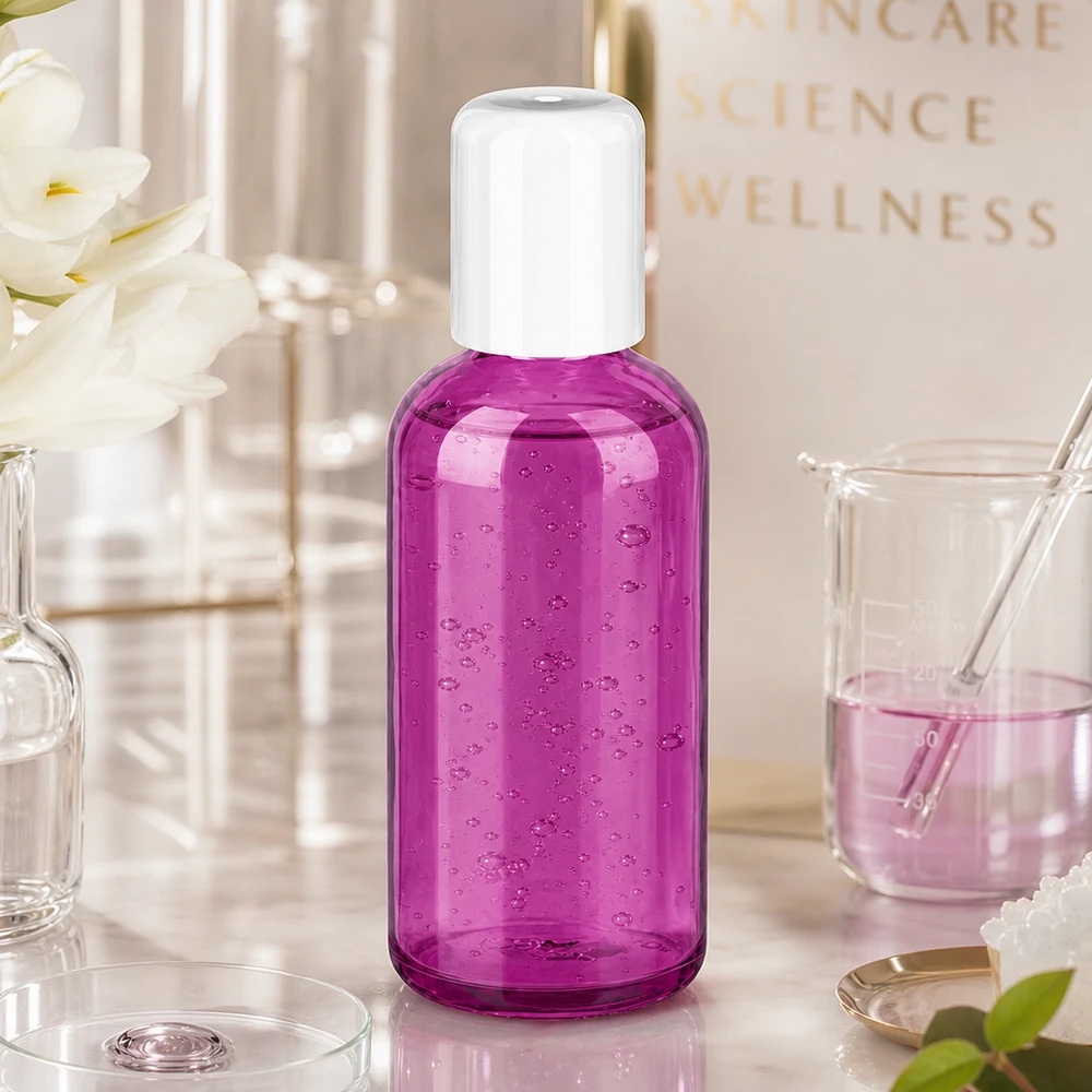 Flacone roll-on da 100 ml bianco standard PurpleLine UT18/100 Flacone roll-on in vetro da 100 ml, di colore viola, per un dosaggio economico di profumi e oli essenziali.
