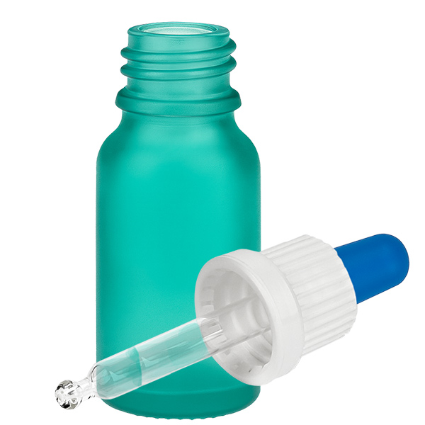 Bottiglia per pipette da 10 ml bianco/blu OV GreenL. UT18/10