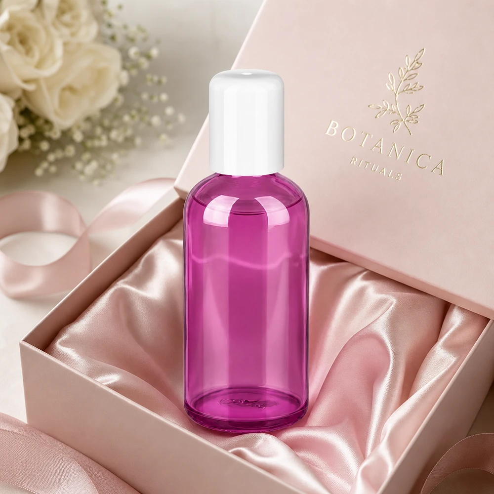 Flacone roll-on da 100 ml bianco standard PurpleLine UT18/100 Moderno flacone roll-on da 100 ml con filo STD in un accattivante colore viola per il benessere