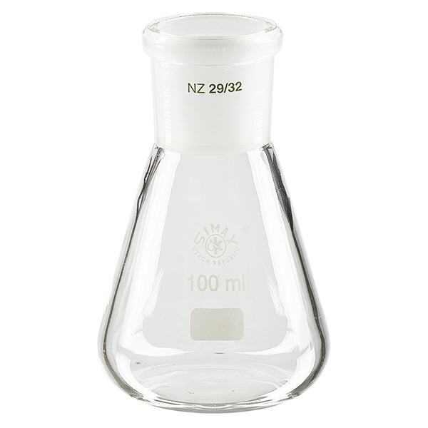 Beuta da 100 ml con giunto standard smerigliato (29/32) Beuta da 100 ml con giunto standard smerigliato (29/32)