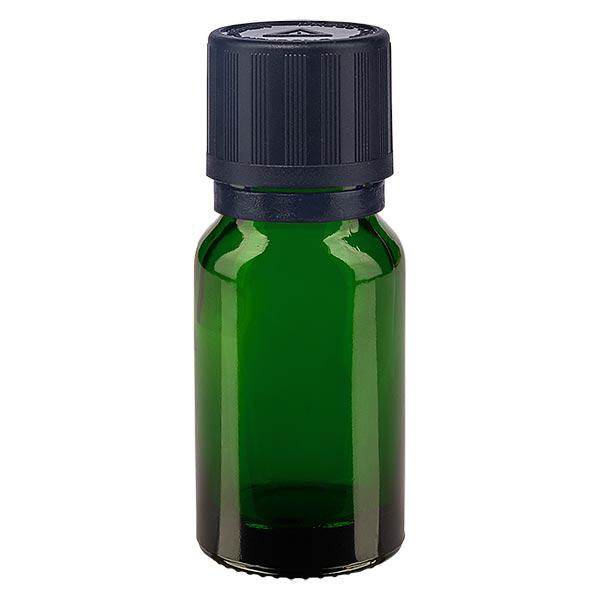 Flacone contagocce verde da 10 ml. OV KiSi Bli nero/1mm ApoGlas