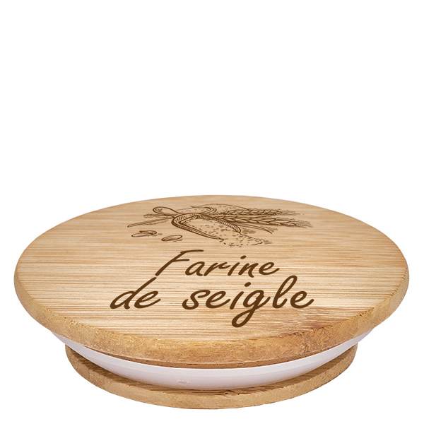 Coppia in legno "farine de seigle" per WECK RR100