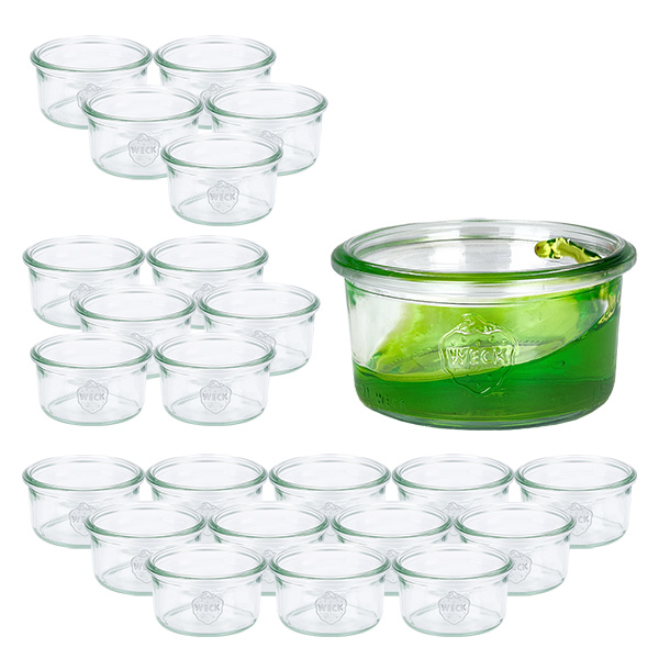 Set di 24 bicchieri Weck da 165ml Set di 24 bicchieri Weck da 165ml
