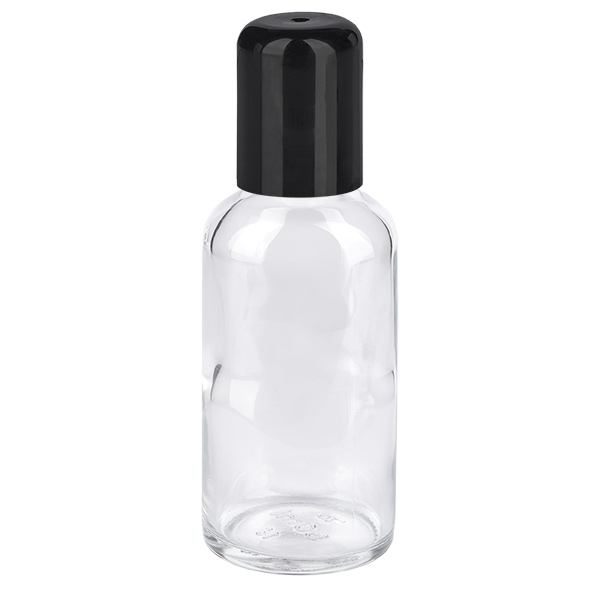 Flacone roll-on da 50 ml nero STD ClearLine UT18/50