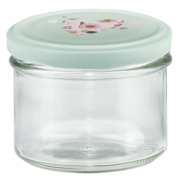 Bicchieri da 225 ml + coperchio BasicSeal cuore menta UNiTWIST