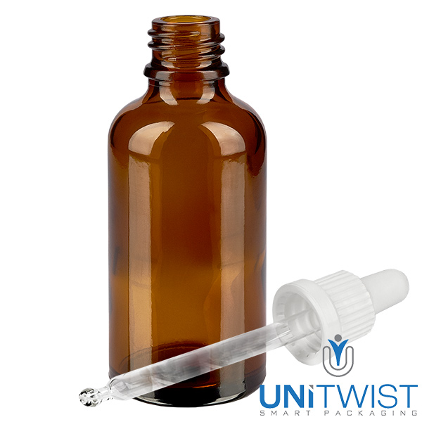 Flacone per pipette da 50 ml bianco OV BrownLine UT18/50