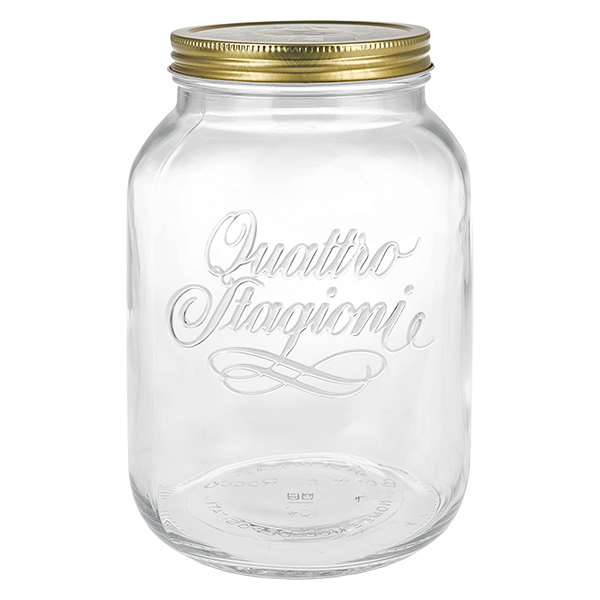 Vaso rotondo "Quattro Stagioni" da 3000 ml con coperchio