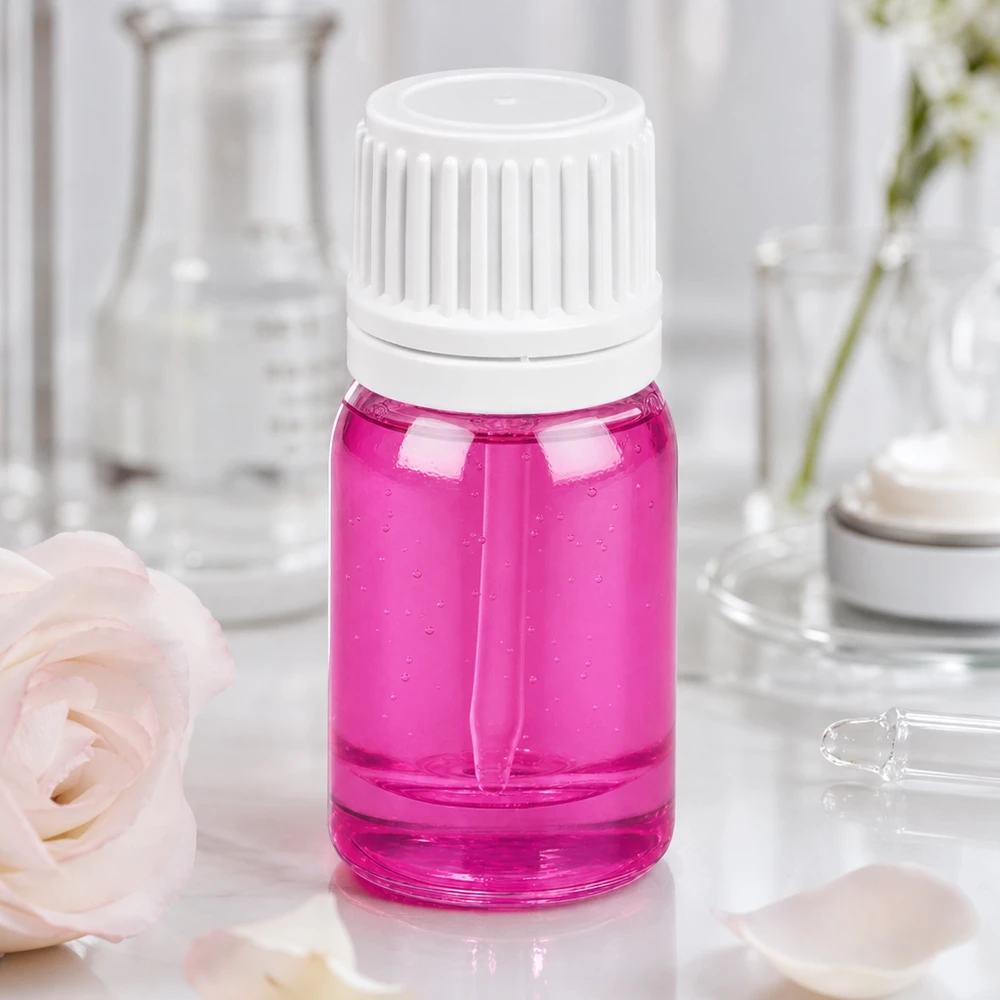 Bottiglia da 5ml tappo a vite 11mm bianco Originality tappo a vite PurpleLine UT18/5 Elegante flacone in vetro viola da 5 ml perfetto per la cosmesi e la cura della pelle fai da te