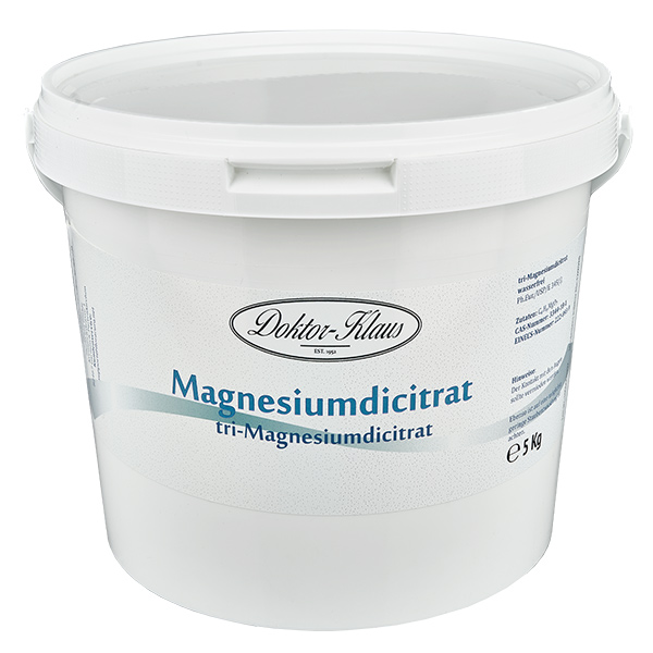 Dicitrato di tri-magnesio (anidro) 5 kg Doktor-Klaus Dicitrato di tri-magnesio (anidro) 5 kg Doktor-Klaus
