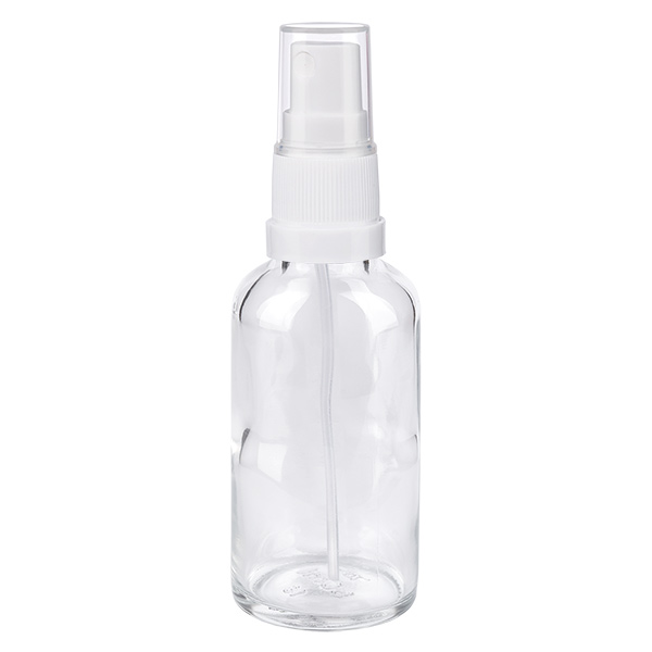 Flacone spray da 30 ml bianco/trasparente STD ClearLine UT18/30