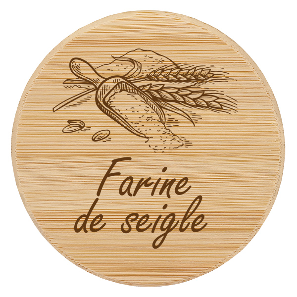 Coppia in legno "farine de seigle" per WECK RR100 Coppia in legno "farine de seigle" per WECK RR100