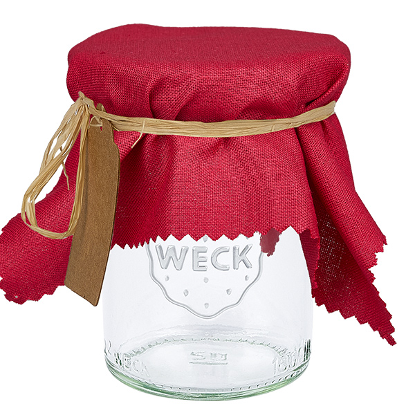 Centrino in tessuto per gioielli bordeaux 15cm quadrato