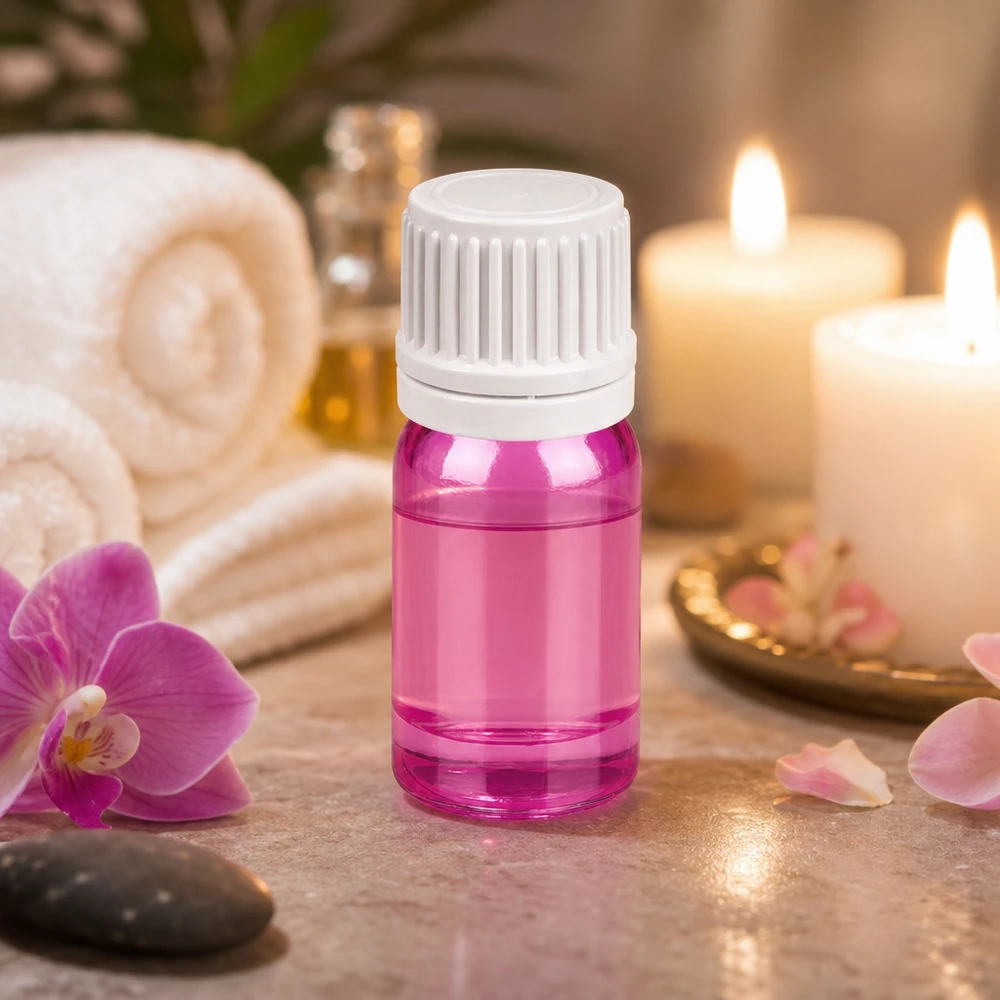 Flacone contagocce da 5 ml 0,7 mm bianco Originality tappo a vite PurpleLine UT18/5 Piccolo flacone contagocce con filettatura UT18/5 per la conservazione sicura dei prodotti per il benessere 5ml