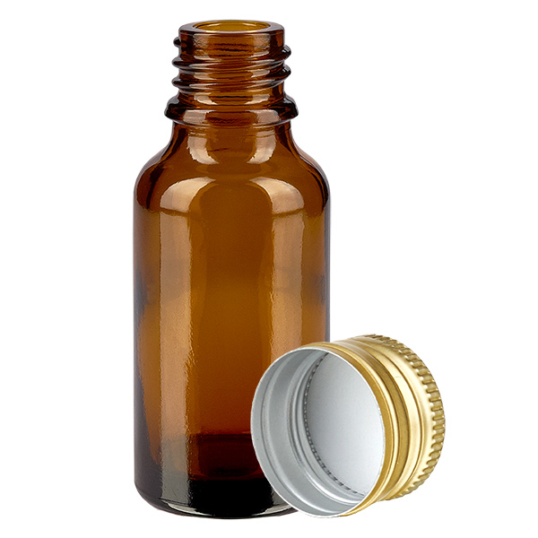 Bottiglia da 20ml 11mm SV alluminio oro STD BrownL. UT18/20
