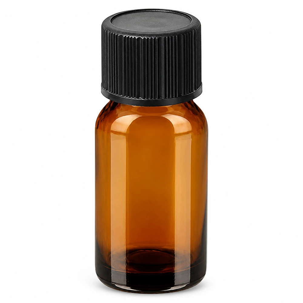Flacone contagocce da 10 ml 1 mm nero STD BrownLine UT18/10 Flacone dosatore compatto da 10 ml in vetro ambrato con pratico tappo contagocce