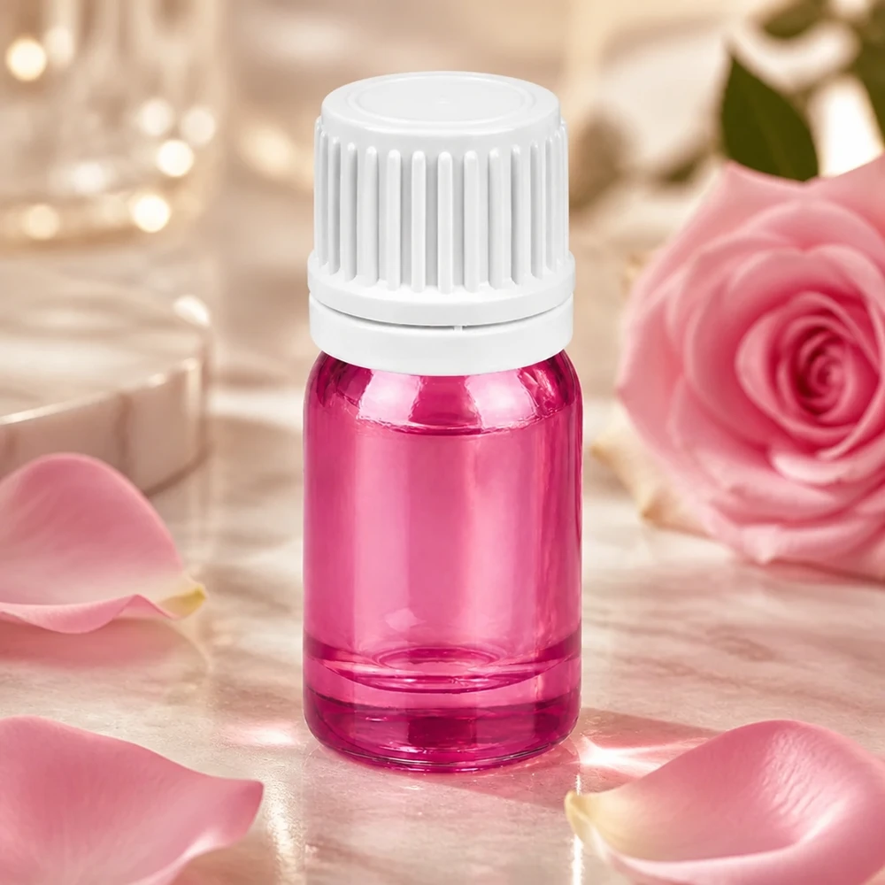 Flacone contagocce da 5 ml 0,7 mm bianco Originality tappo a vite PurpleLine UT18/5 Flacone contagocce compatto da 5 ml della serie PurpleLine per l'uso mobile in viaggio