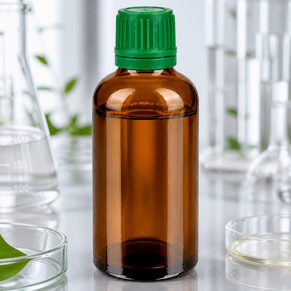 Bottiglia da 50ml 11mm SV verde OV BrownLine UT18/50 Versatile flacone multiuso da 50 ml per laboratorio, cucina e hobby con pratico tappo a vite