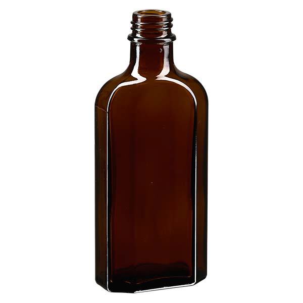 125 ml Bottiglia meplat marrone DIN22 125 ml Bottiglia meplat marrone DIN22