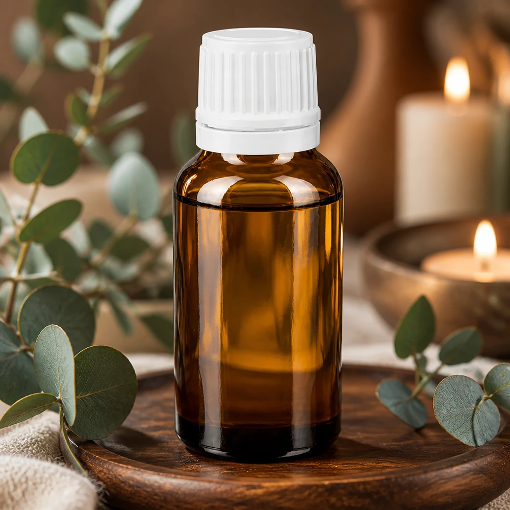Flacone contagocce marrone da 20ml OV bianco/0,7mm ApoGlas Flacone contagocce marrone da 20 ml con tappo OV bianco e inserto contagocce da 0,7 mm in vetro ApoGlas di alta qualità