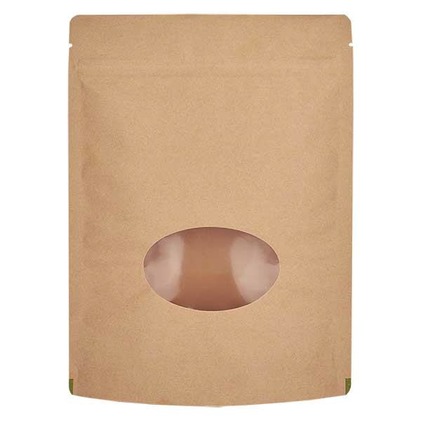 Sacchetto in carta kraft da 250g 160x230mm con finestra