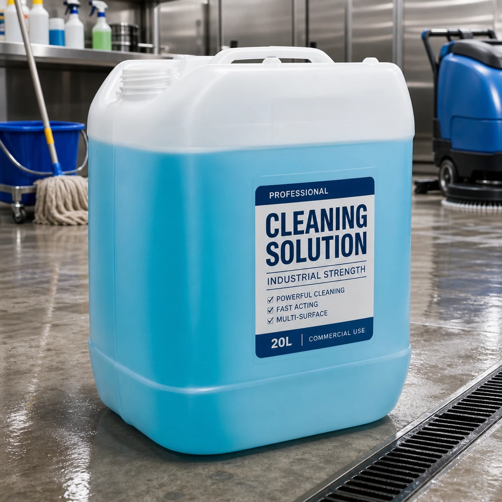 Tanica 20 litri senza tappo Tanica blu da 20 litri con soluzione detergente professionale Industrial Strength per uso commerciale