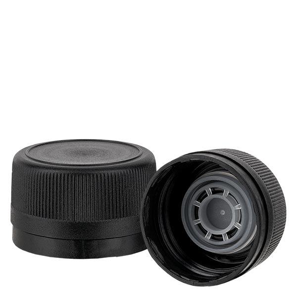 Tappo a vite PP 31.5mm alluminio nero St. OV