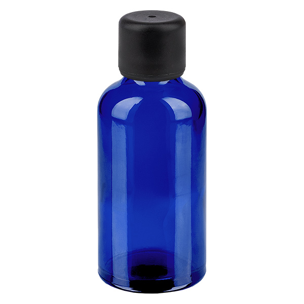 Flacone da 50ml 6mm SV nero STD BlueLine UT18/50