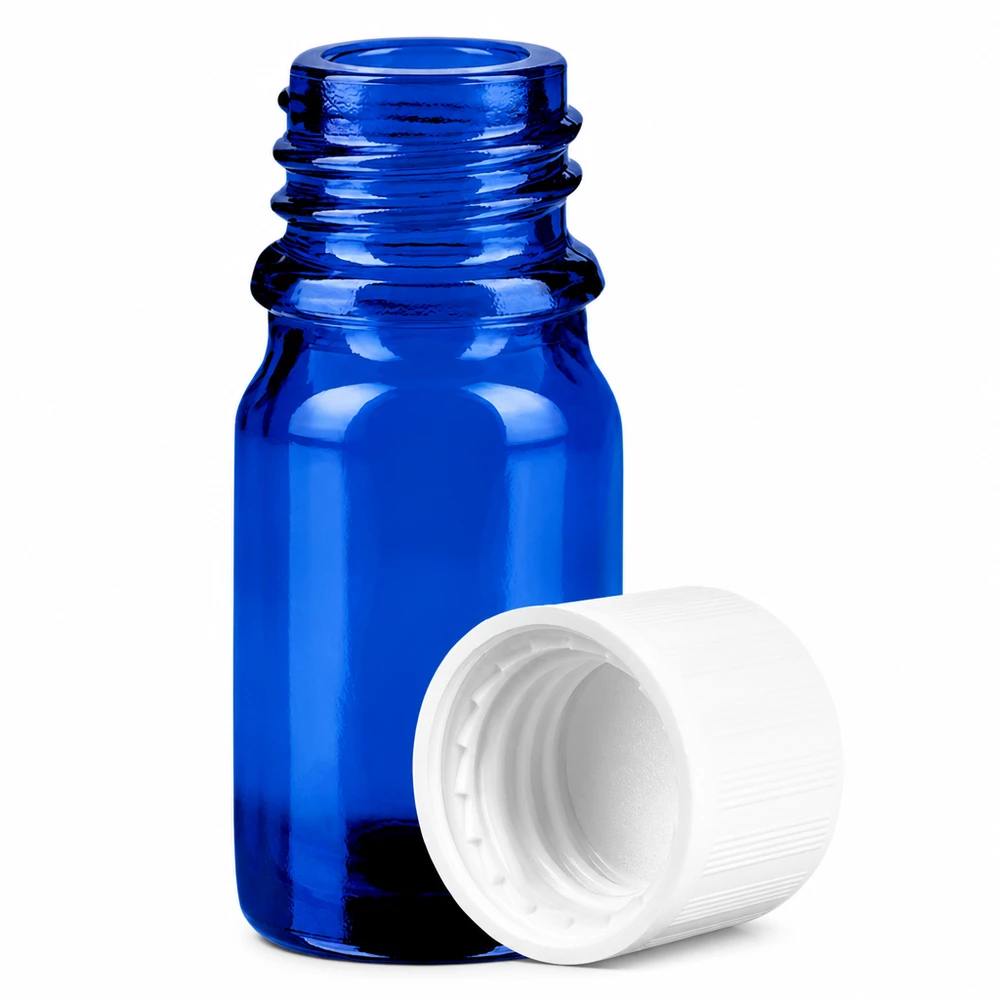 Flacone da 5ml 11mm SV w. STD KiSi BlueLine UT18/5 Flacone blu per campioni da 5 ml con coperchio a prova di bambino, ideale per l'uso in laboratorio
