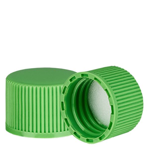 Tappo a vite verde con inserto in PE