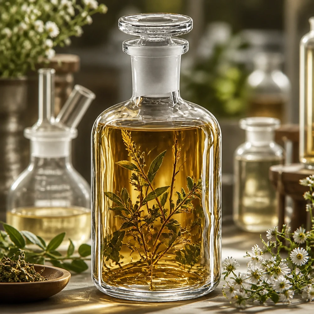 Bottiglia a spalla tonda 100ml chiara a collo stretto in vetro con tappo Set di flaconi da laboratorio in vetro con olio alle erbe e tappi in vetro, 100 ml, collo stretto, forma a spalla arrotondata, trasparente