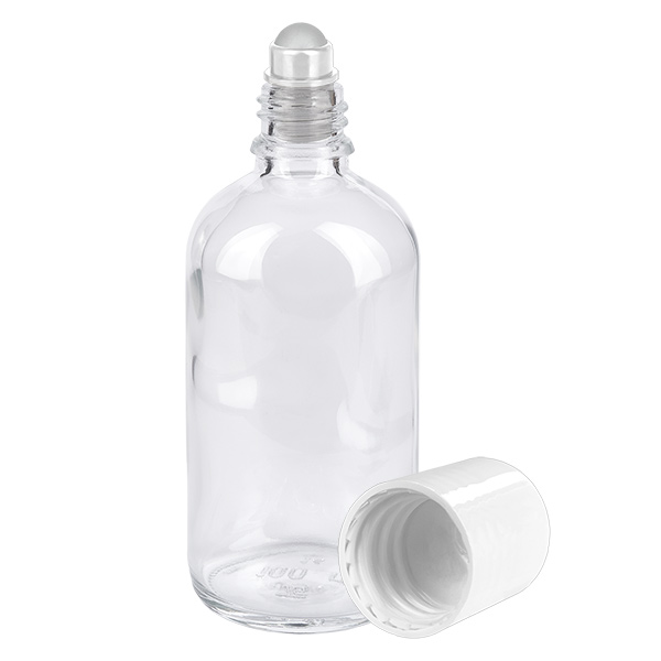 Flacone Roll-On da 100 ml bianco STD ClearLine UT18/100