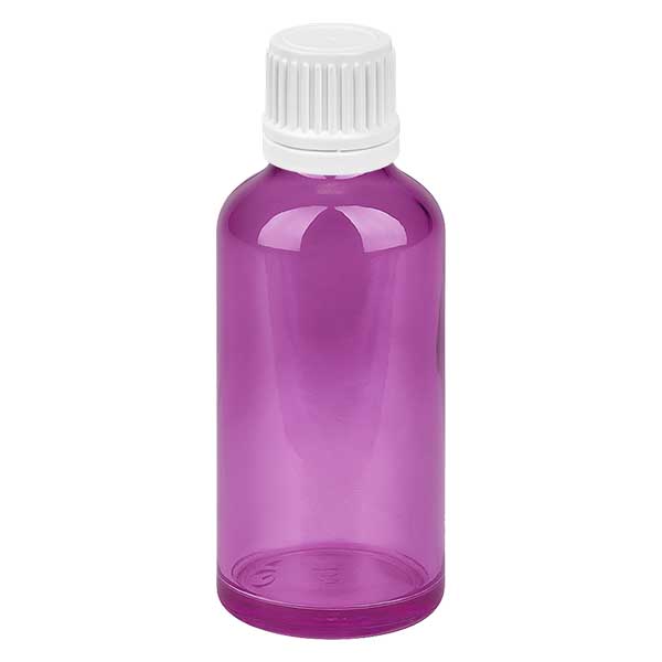 Bottiglia da 50ml tappo a vite 11mm bianco Originalità tappo a vite PurpleLine UT18/50