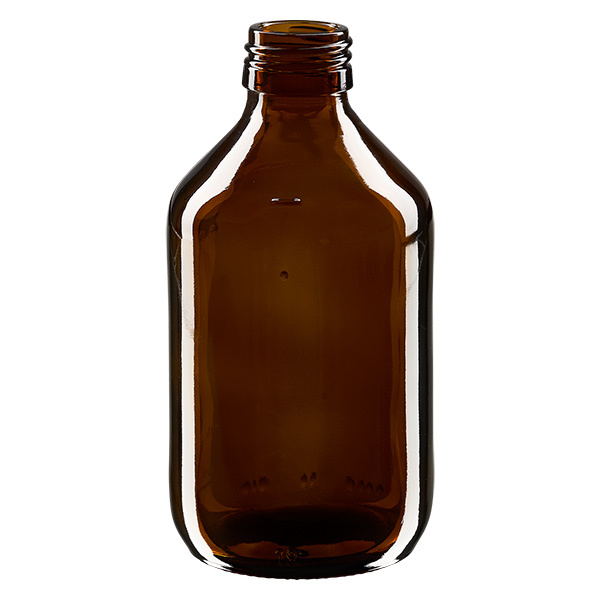 Flacone per medicinali da 250ml marrone, senza tappo PP28 ApoGlas