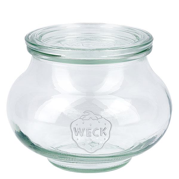Barattolo decorativo da 560 ml con coperchio in vetro WECK RR80