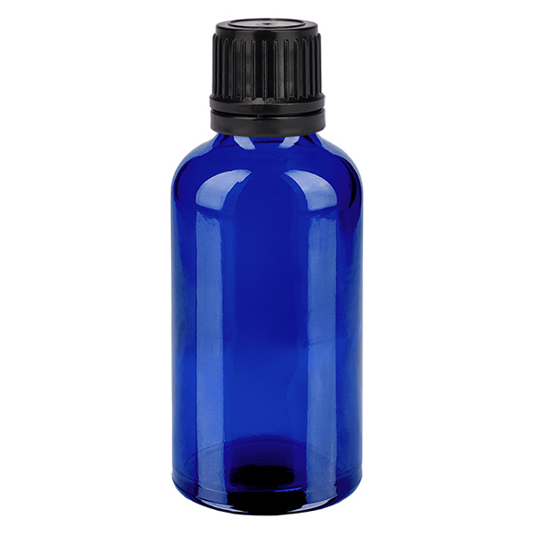 Flacone contagocce da 50 ml 1 mm nero OV BlueL. UT18/50