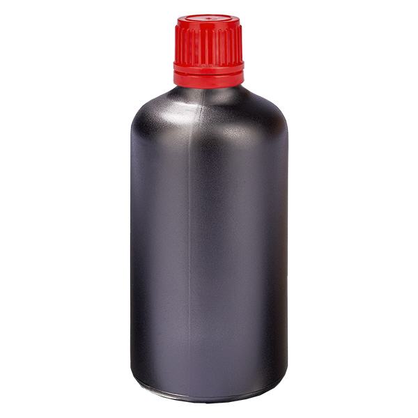 Bottiglia da 100ml 11mm SV rosso OV BlackLine UT18/100 Bottiglia da 100ml 11mm SV rosso OV BlackLine UT18/100