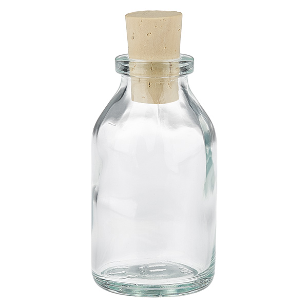 Bottiglia in vetro trasparente 20ml con tappo 11/14mm