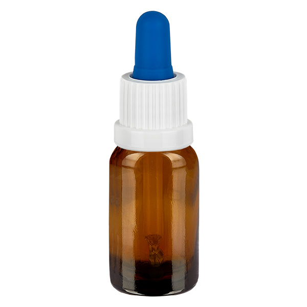 Bottiglia per pipette da 10 ml bianco/blu OV BrownLine UT18/10