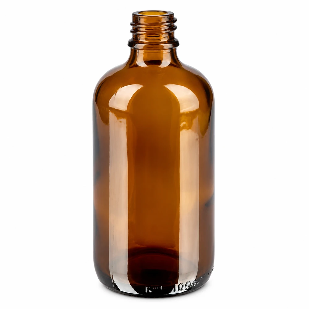 Bottiglia da 100ml 11mm SV blu OV BrownLine UT18/100 Flacone marrone compatto da 100 ml, ideale per estratti, tinture e preparazioni liquide.