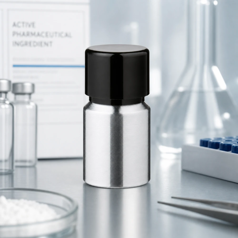 Bottiglia in alluminio lucido da 10 ml con tappo a vite Elegante flacone in alluminio da 10 ml in look metallico con tappo a vite per prodotti cosmetici di alta qualità