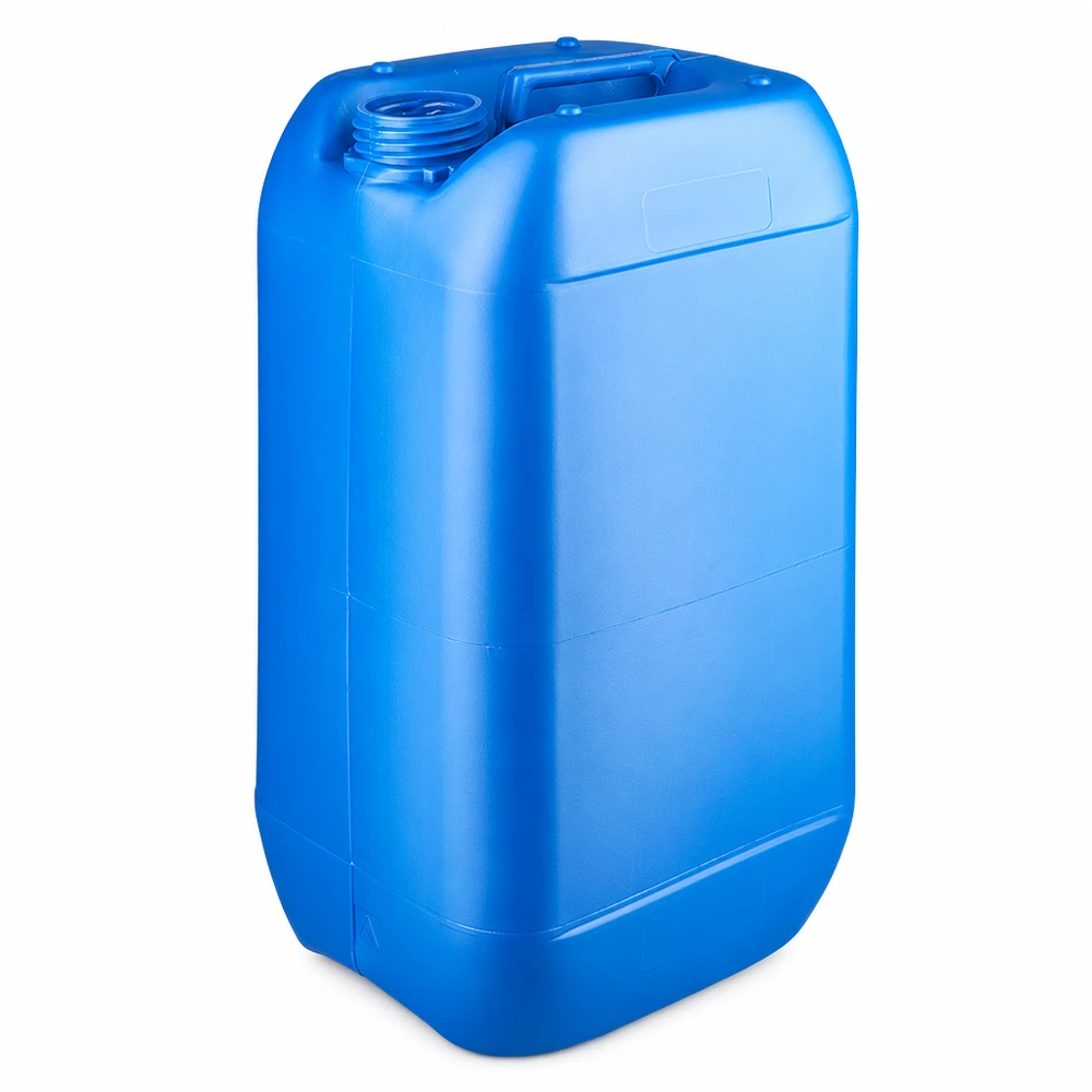 Tanica in plastica blu da 15 litri senza tappo, in HDPE, per lo stoccaggio sicuro di liquidi