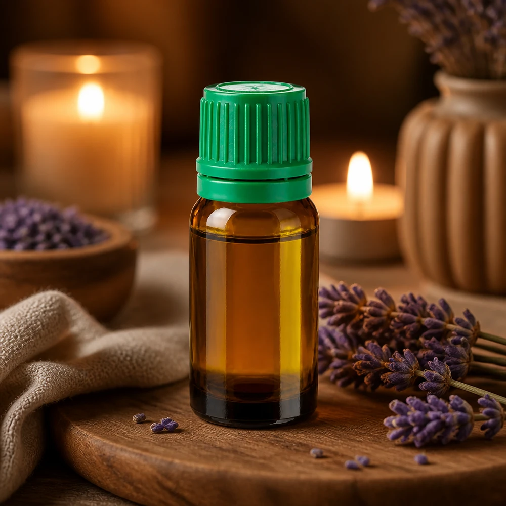 Bottiglia da 10ml 11mm SV verde OV BrownLine UT18/10 Flacone contagocce in vetro ambrato da 10 ml con tappo verde per facilitare l'applicazione degli oli essenziali.