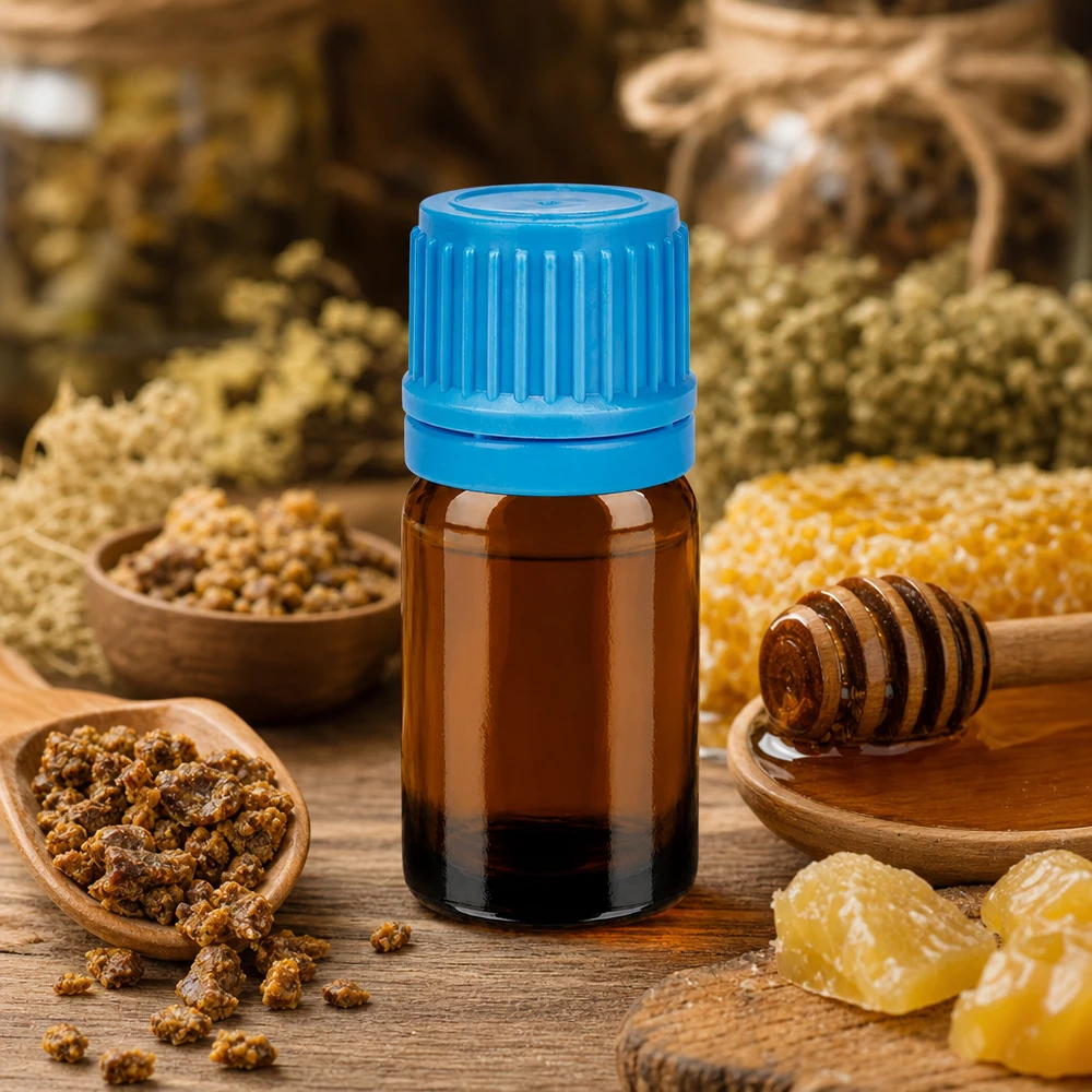 Bottiglia da 5ml 11mm SV blu OV BrownLine UT18/5 Flacone compatto da 5 ml in vetro ambrato con tappo blu perfetto per l'omeopatia e la naturopatia