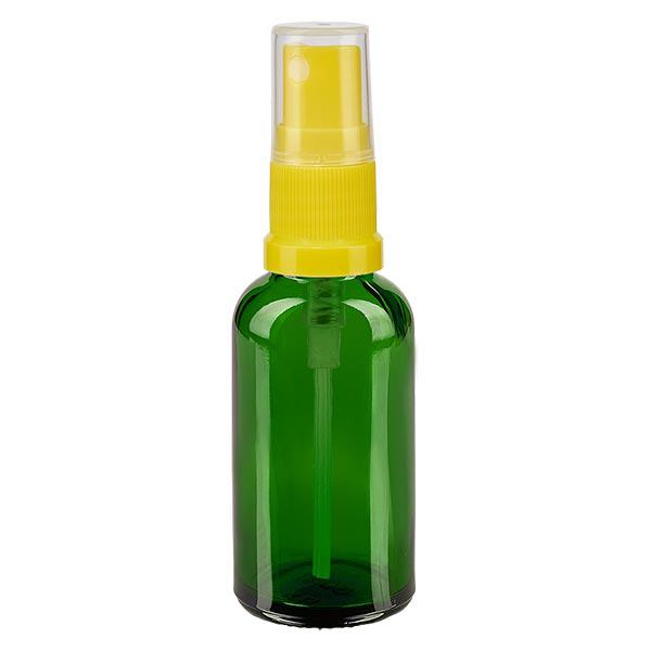 Flacone spray verde 30ml STD giallo/vetro da farmacia