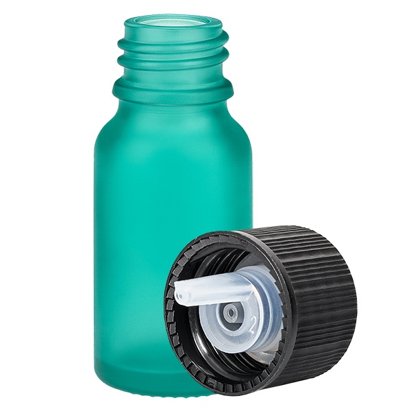 Flacone contagocce da 10 ml 1 mm nero STD GreenL. UT18/10