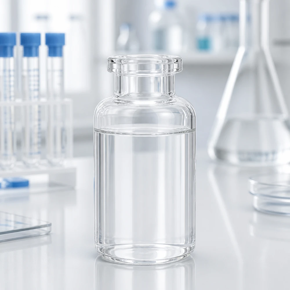 Flacone per iniezione in vetro trasparente 30ml Sterile Injektionsflasche aus Klarglas 30ml Füllvolumen für Medikamente und Wirkstoffe